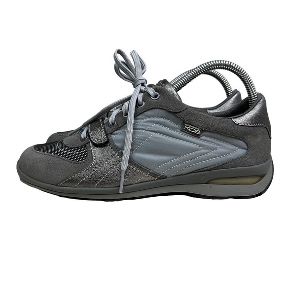 Rockport XCS Sneaker Suede Mesh Lace Up Low Top Rubber Soles Gray Women Size 7.5 - Picture 3 of 9